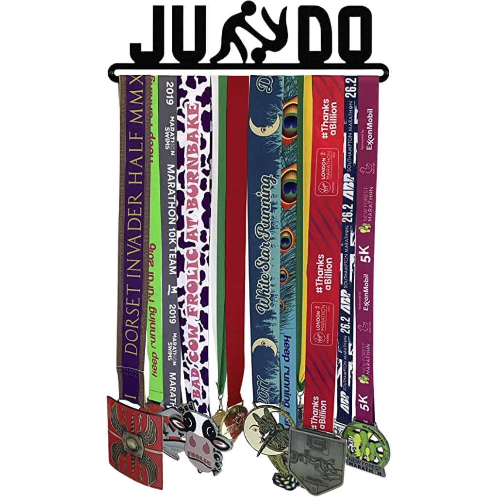 The Medal Hanger Shop Judo Black Medal Hanger Display Holder for Judokas Made in Britain Feature Image