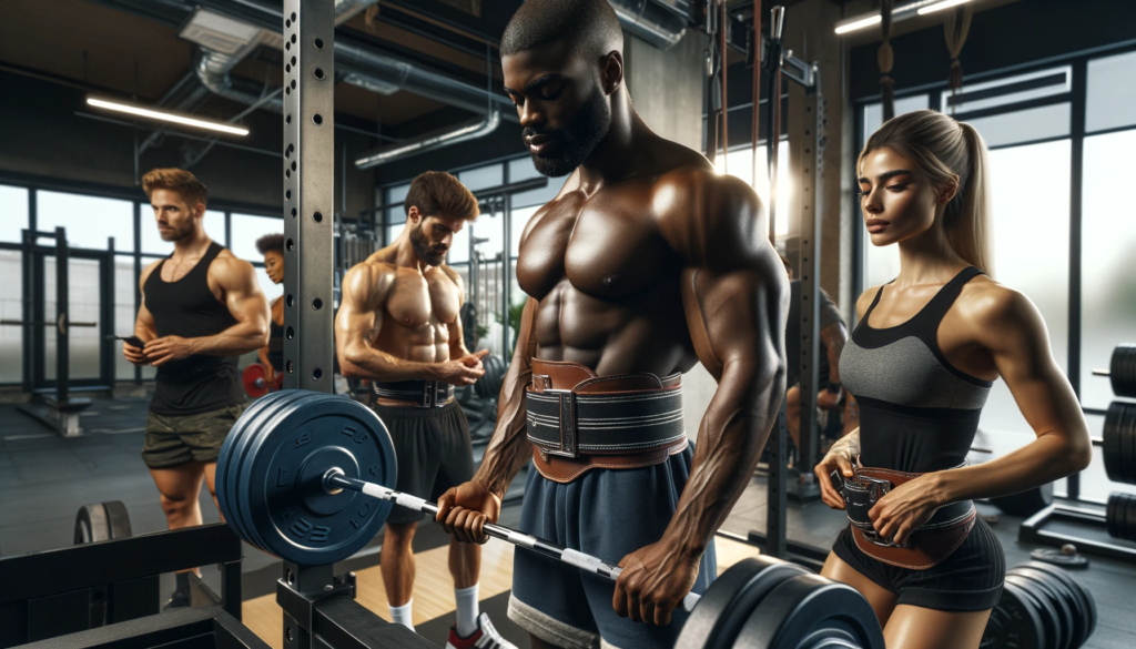 Athletes working out with Lifting Belt